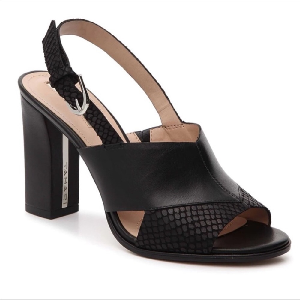 Tahari Kingston Block Slingback Heels. Size 8 - Picture 2 of 10